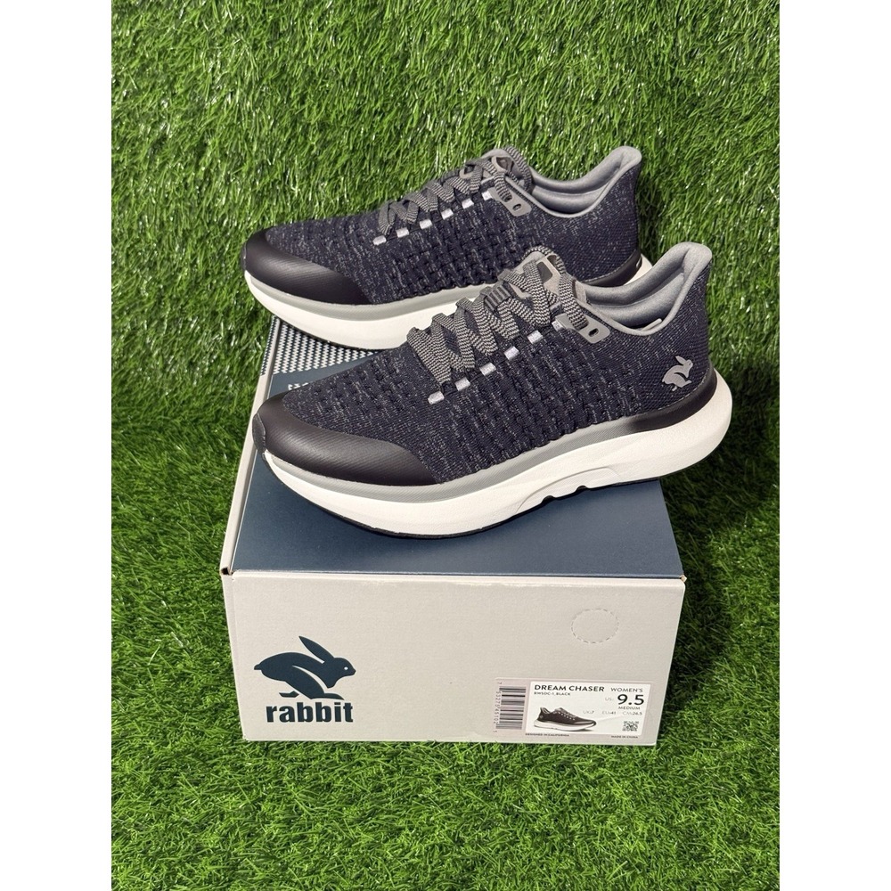 "Rabbit Dream Chaser Women's 9.5 Running Shoes RWSDC-1 Black New